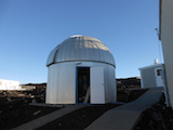[Existing Ash-Dome for Pathfinder system on Mauna Loa, Hawaii Island. Image credit: ATLAS.ifa.]